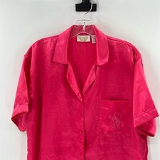 Victoria's Secret Gold Label Vintage Satin Sleep Shirt - Pink - Small
