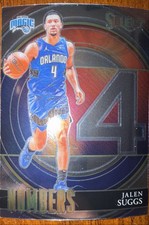 2021-22 Panini Select - Select Numbers Jalen Suggs Silver Prizm (RC) Magic