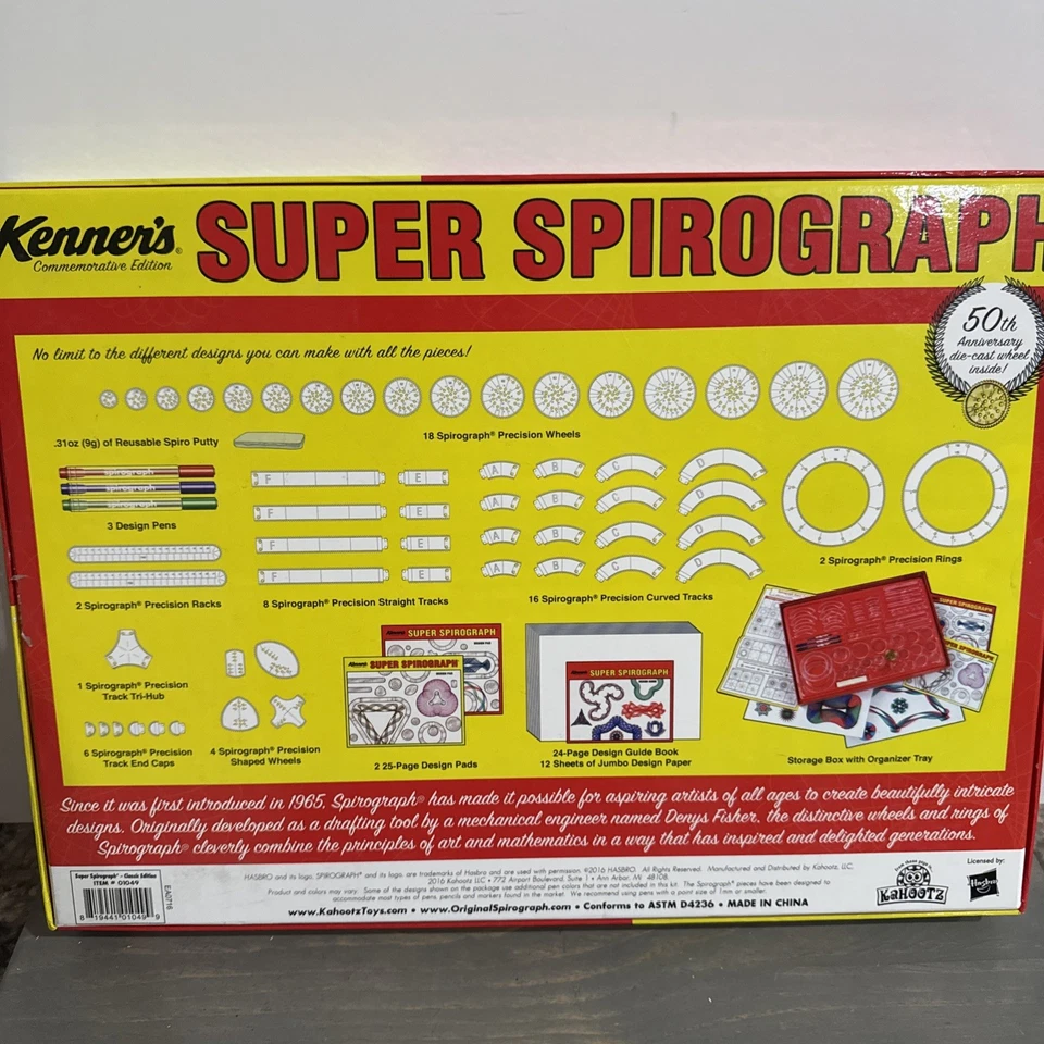 Kenner’s Commemorative Edition Super Spirograph Plus 50th Anniversary  - Image 2 of 4