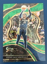 2024 Panini Select WNBA #206 Arike Ogunbowale Green Ice Courtside