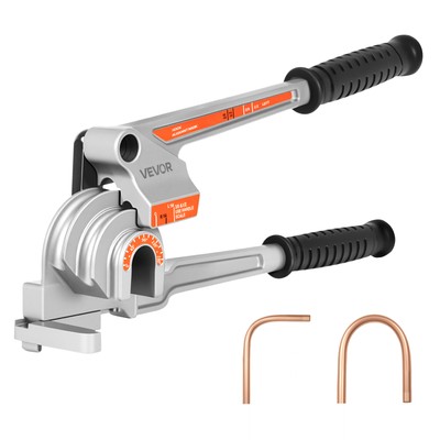 VEVOR 3-in-1-Hebel-Rohrbieger für 1/4'',3/8'',1/2'' Außendurchmesser,0-180°Biegung