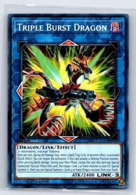 Triple Burst Dragon SDRR-EN045 Structure Deck: Rokket Revolt Yu-Gi-Oh LP