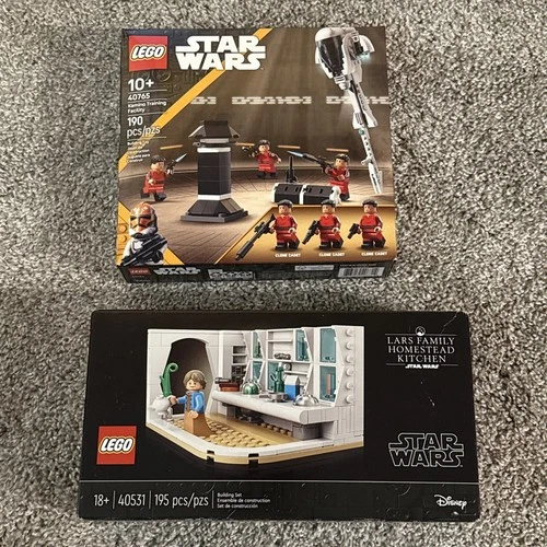 Brand New LEGO Star Wars 40765 & 40531 Kamino Training Facility And Lars Kitchen