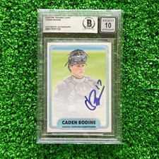 Caden Bodine Autographed Coastal Carolina Photo Card Signed Auto Beckett BGS 10