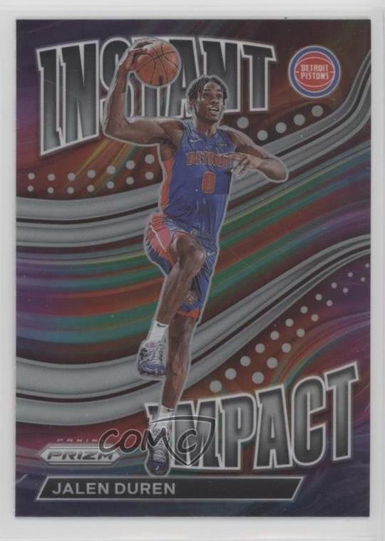 2022-23 Panini Prizm Instant Impact Silver Prizm Jalen Duren #10 1mz7
