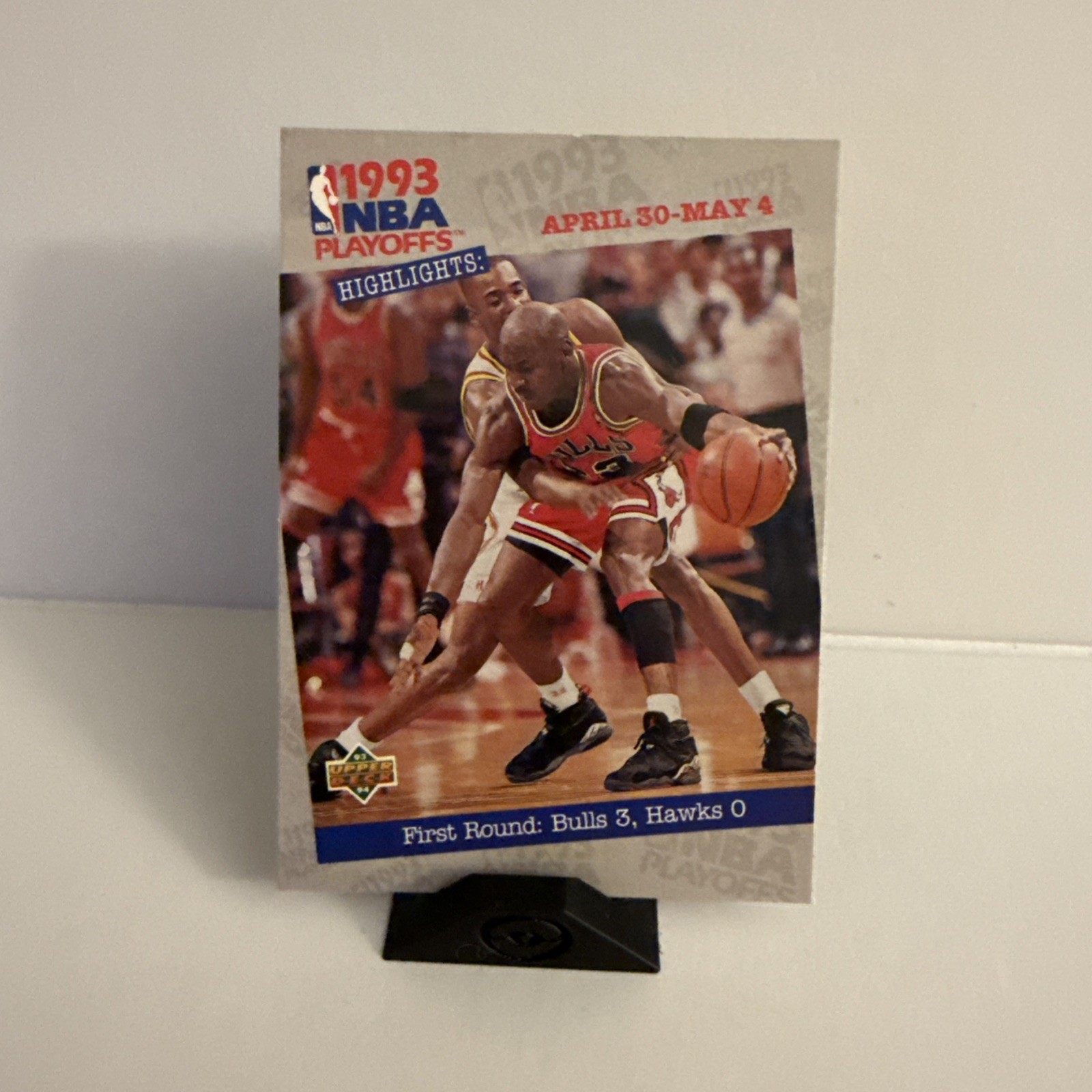 1993-94 Upper Deck Michael Jordan Bulls 1993 NBA Playoffs Highlights Card #180