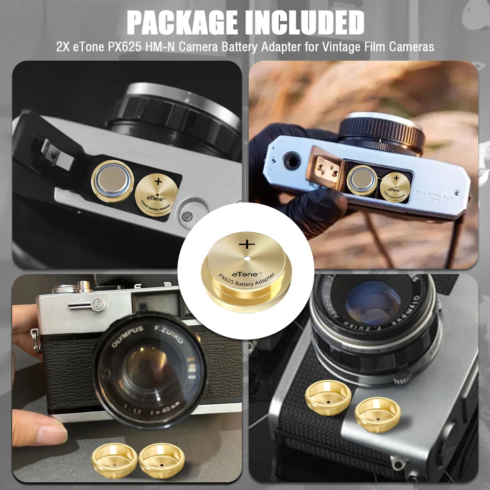 2x MR-9 PX625 PX13 Battery Adapter Converter for Film Camera Olympus Agfa Canon - image 4 of 4