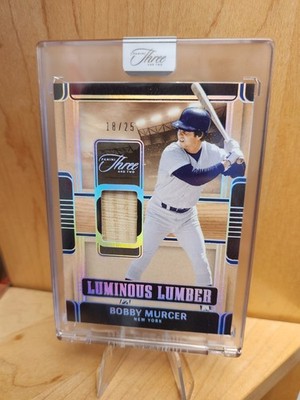 2025 Panini Three and Two Bobby Murcer Luminous Lumber Holo Silver /25 Yankees