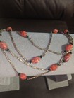 Vintage Art Deco Japanese Cherry Beaded Necklace, Estate — photo 1