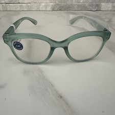 Peepers 1.25 Reading Glasses, Grandview Lht Grn, Blue light Filtering, NEW