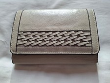 Ladies John Rocha beige leather purse with zip&card slots. Excellent condition.