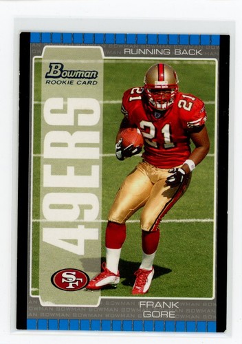 Frank Gore #130 2005 Bowman card
