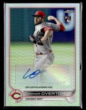 2022 Topps Chrome Update #AC-CO Connor Overton Autographs Card Cincinnati Reds