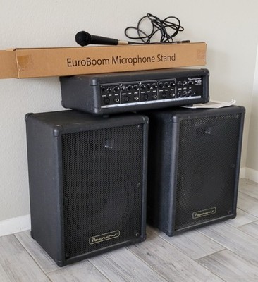 Powerwerks PW50 2.0 Portable PA Speaker System Pair 50W Wired XLR 8''