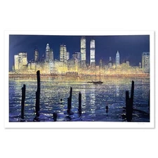 Peter Ellenshaw (1913-2007), "The Glisten of New York" Limited Edition Lithograp