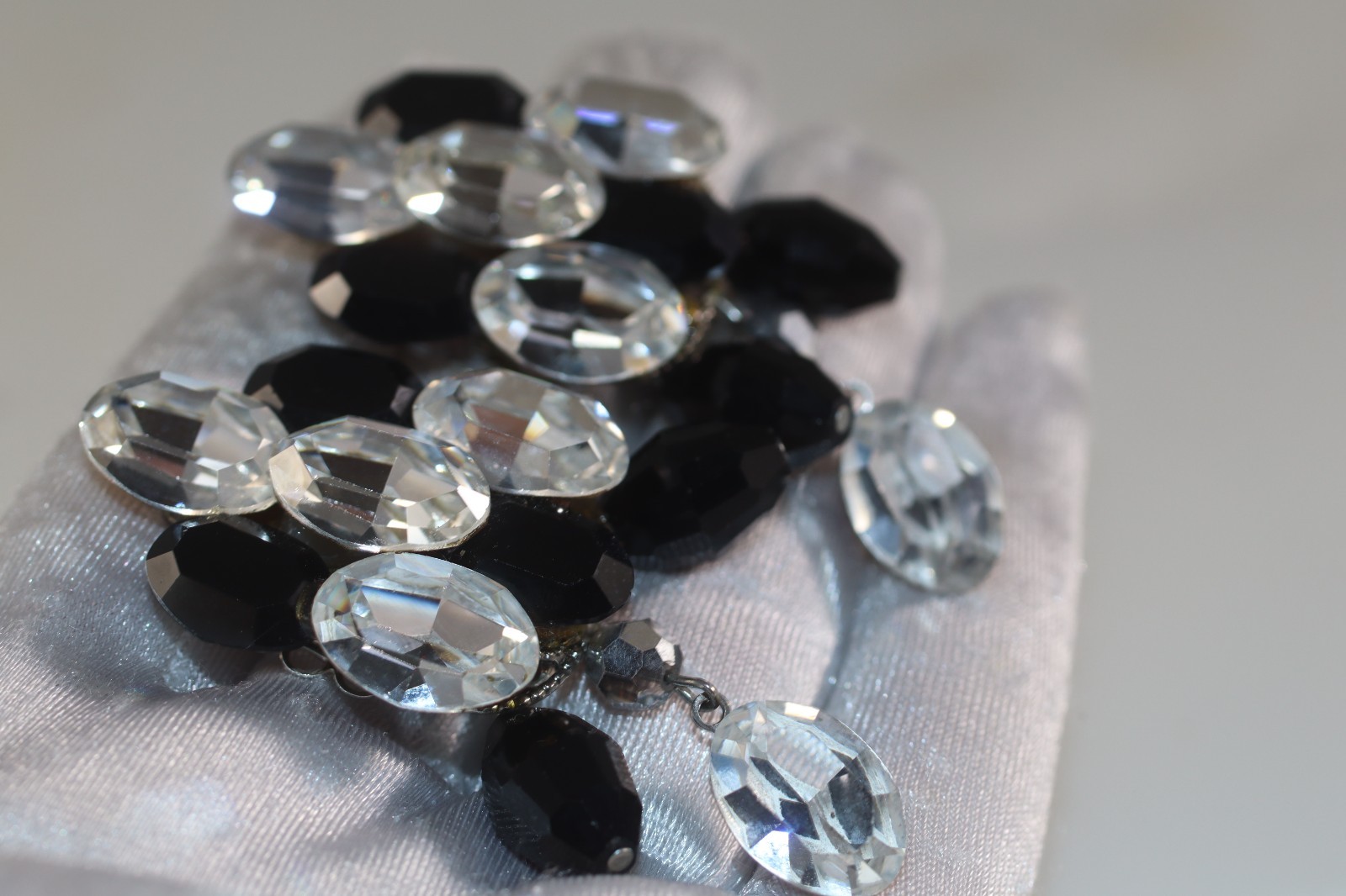 Eva K Designs Crystal Dangling Statement Earrings… - image 8