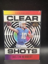 Panini Illusions Clear Shots Insert CS-1 Justin Herbert Football Chargers 2021