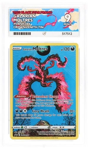 Galarian Moltres SWSH284 Pokemon TCG Card Black Star Promo Crown Zenith ACE 9