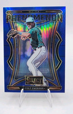 Panini 2025 Select Colt Emerson Mariners Phenomenon #12 Blue Prizm RC 27/49
