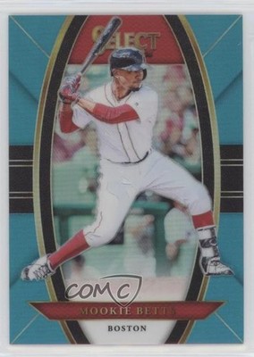 2018 Panini Chronicles Select Aqua Prizm 158/299 Mookie Betts #14 00d2