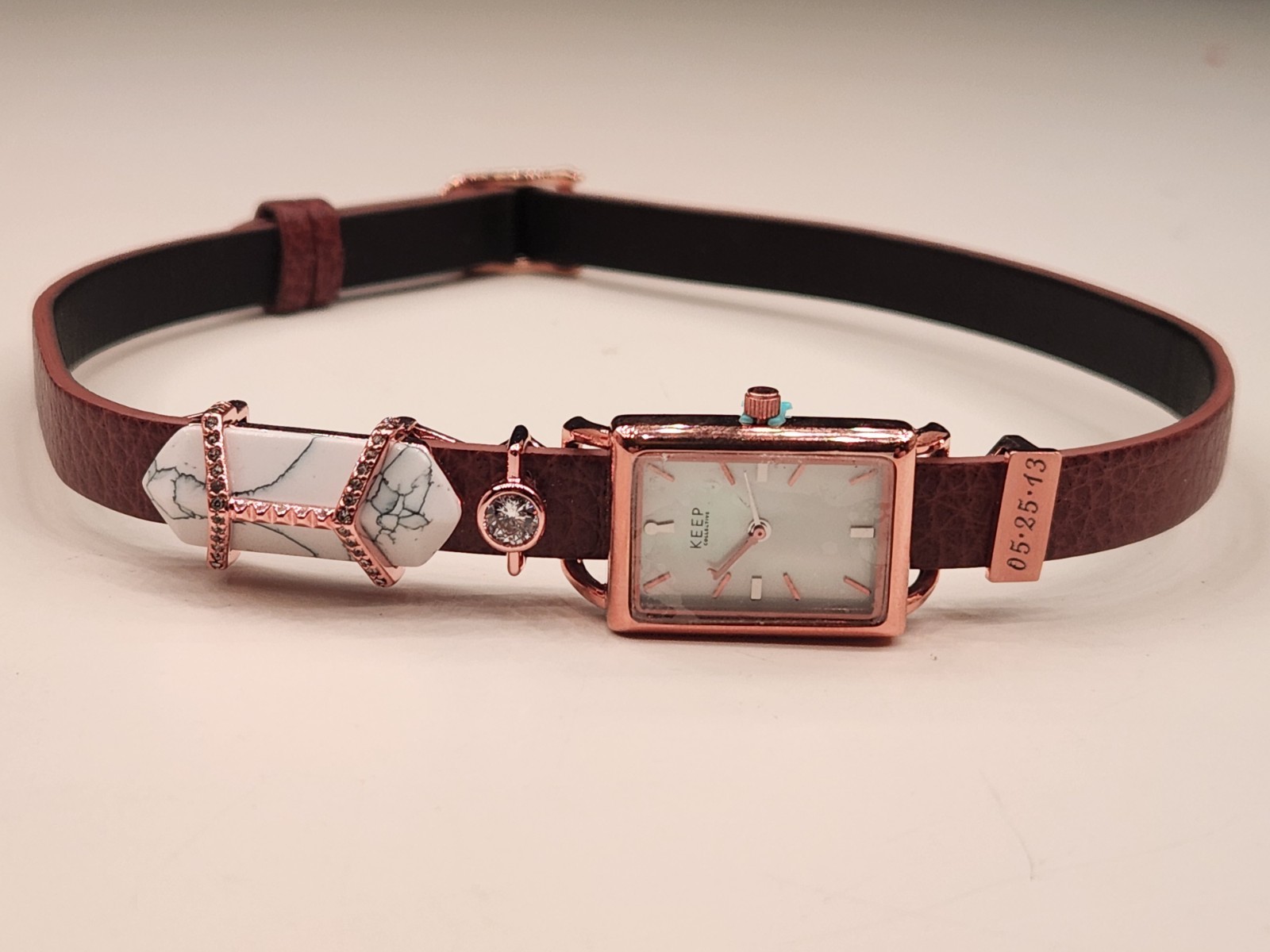 KEEP Women’s Rose Tone Rectangular Quartz Watch B… - image 2