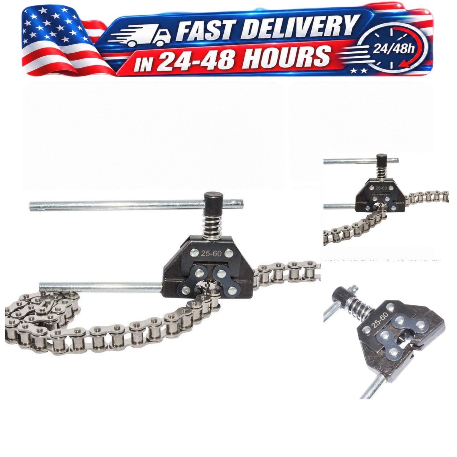 Roller Chain Breaker Detacher Tool for #25 #35 #40 #50 #60 415H 428H 520 530