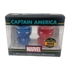 Marvel Captain America Hikari Limited Edition Blue Red Glitter Vinyl Figure Set