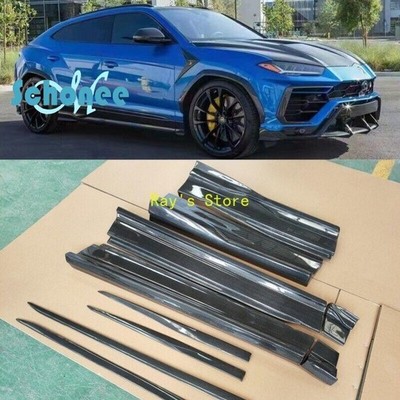 carbon fiber sideskirt side step extension lip for lamborghini urus tc style