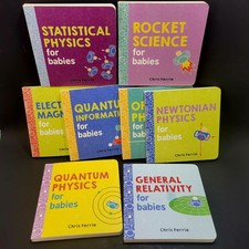 PHYSICS FOR BABIES Board Books from Baby University Series Chris Ferrie Lot of 8