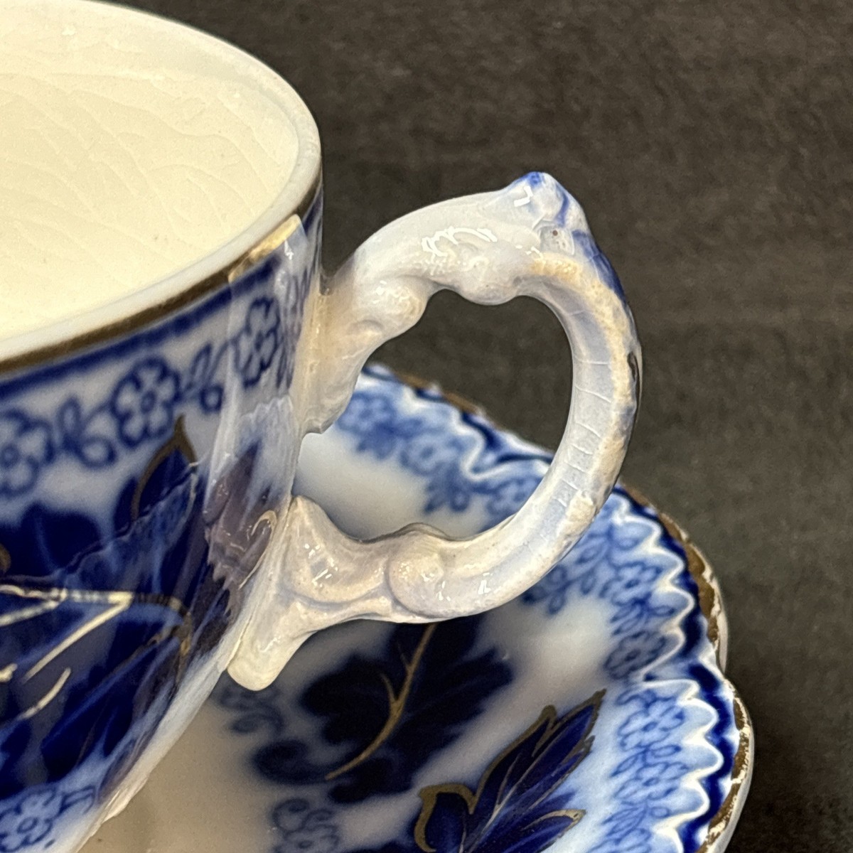 Johnson Brothers NORMANDY Flo Blue Cup and Saucer Set #4 | eBay