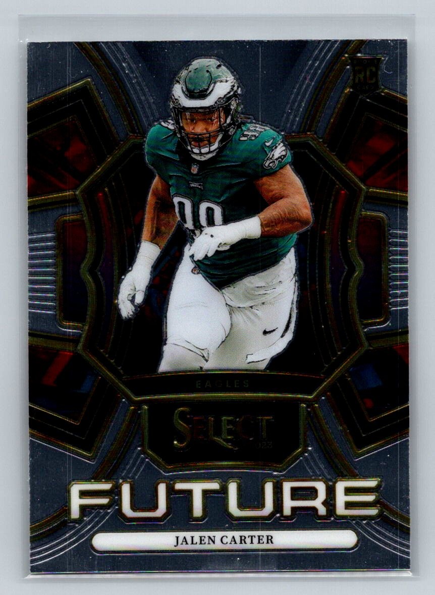 Jalen Carter 2023 Panini Select Select Future #FUT-JCA RC Philadelphia Eagles