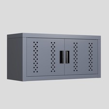 Metal garage cabinet with door, wall-mounted storage cabinet, floating tool ca