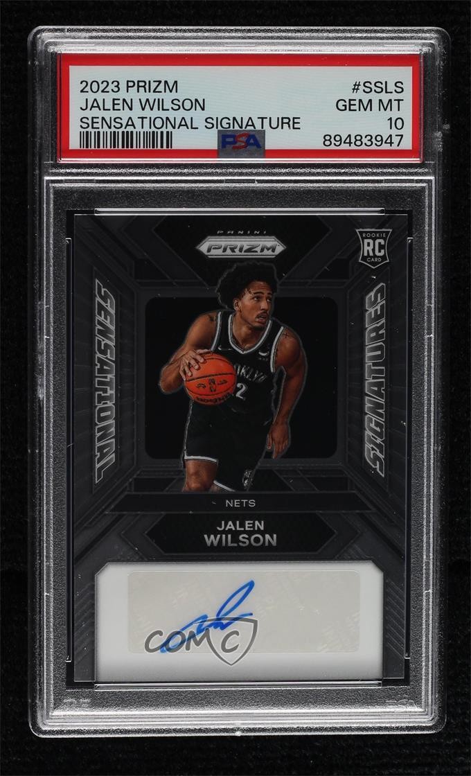 2023 Prizm Sensational Signatures Jalen Wilson PSA 10 GEM MT Rookie Auto RC 14dq