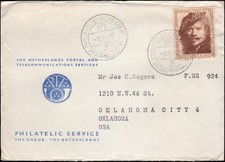 Netherlands #B294 The Hague to Oklahoma City OK, 1956
