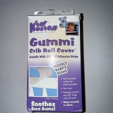 Kid Kusion Gummi Crib Rail Cover For Teething Self Stick 2.75" x 50" New
