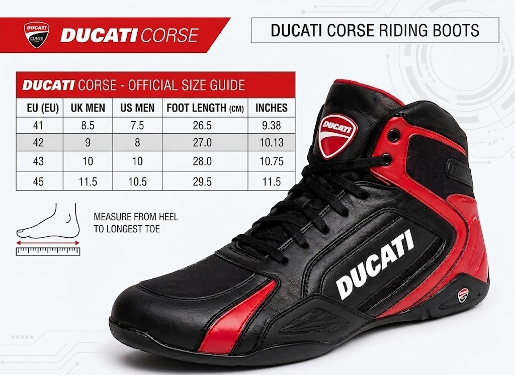 Scarpe Moto Ducati Uomo Sneakers Racing Rosso Nero Stile MotoGP | eBay