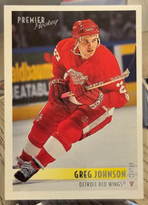 1994-95 Topps Premier Greg Johnson #257 Detroit Red Wings