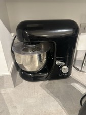 Andrew James Black Food Stand Mixer – Includes 3 Attachments & Splash Guard