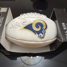 KURT WARNER SIGNED AUTOGRAPH NFL FOOTBALL RAMS
