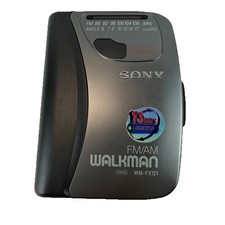 Sony Walkman WM-FX121 AM/FM Cassette Radio Works/Cassette Slow No Headphones