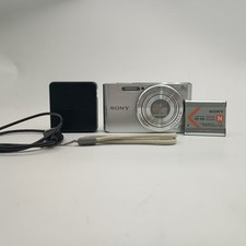 Sony Cyber-shot DSC-W830 Silver 20.1MP Digital Camera w/ Battery Charger Tested