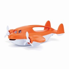 Green Toys Fire Plane Bath Toy Made in USA 100 Recycled Plastic Dishwasher Safe