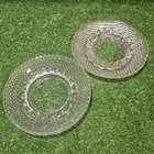 Vintage Lot of 2 Anchor Hocking Hobnail Diamond Point Clear Glass 5" Ashtray