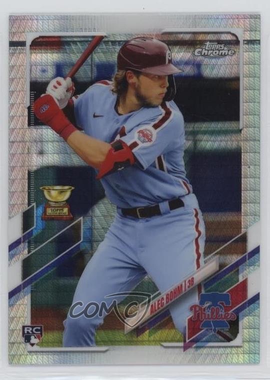 2021 Topps Chrome Prism Refractor Alec Bohm #119 m5w