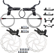 Zoom HB876E 4-Piston Hydraulic Disc Brake Set for E-Bikes  Bikes, 180mm