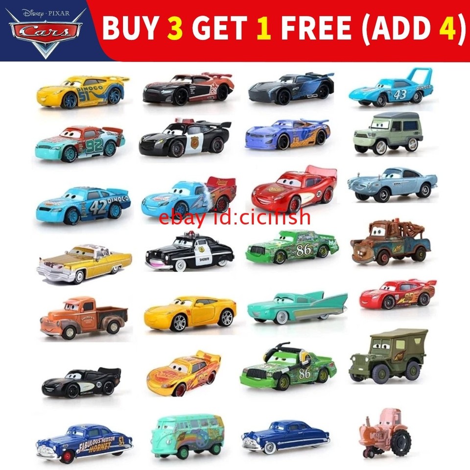 Disney Pixar Coches McQueen Cruz Tormenta Negra Metal Modelo Coche Regalo Fiesta Serie