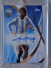 2024 TOPPS LINEAGE ARGENTINA FOOTBALL RICKY VILLA LEGENDS AUTO #LA-RV PF Card