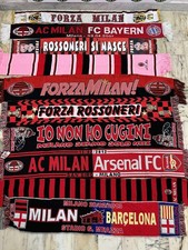 10 sciarpe calcio LOTTO STOCK MILAN shirt maillot trikot jersey
