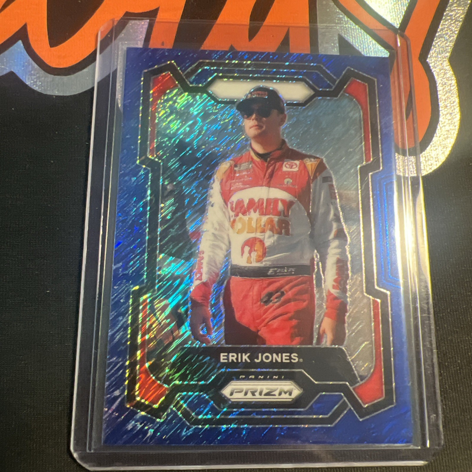 2024 Prizm Erik Jones Blue Shimmer 10/10 Bookend