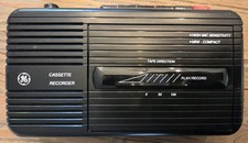 GE 3-5301B Slimline Cassette Recorder Tested Working - w/ AC Adapter  NEW Tape